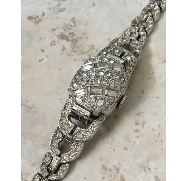 Vintage Art Deco Crystal Watch main image 7